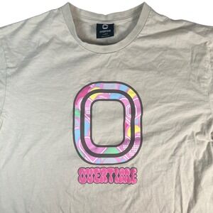 Overtime  Mens Large Graphic T-Shirt Beige Basketball More Than You Streetwear